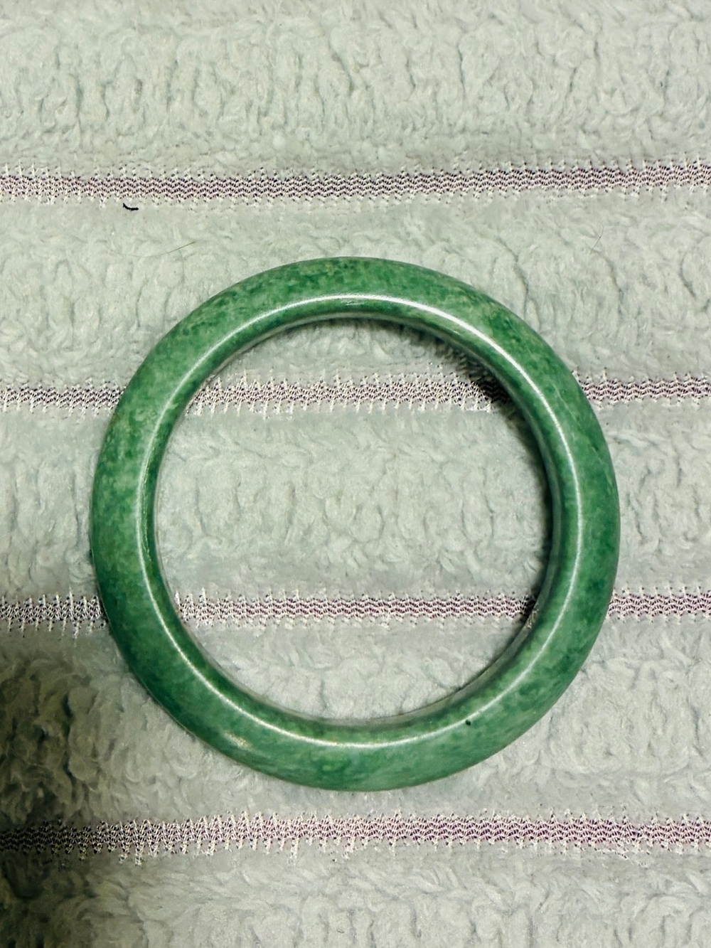 Green Stone Bangle Bracelet - Women's Jewelry